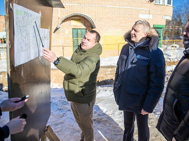 Ход реконструкции теплосетей на Нахабинском шоссе в Звенигороде проверил Андрей Иванов Ход реконструкции теплосетей на Нахабинском шоссе в Звенигороде проверил Андрей Иванов